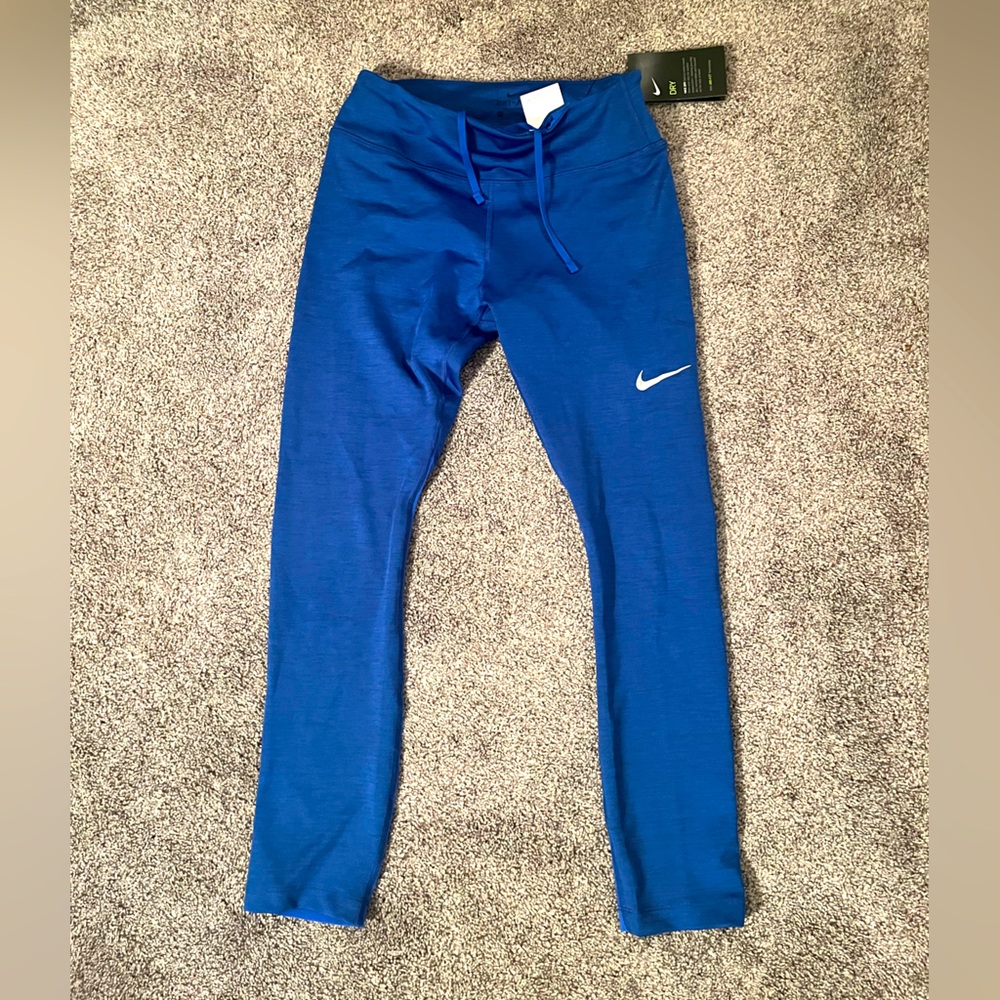 Women’s Royal Blue Mesh Nike Leggings